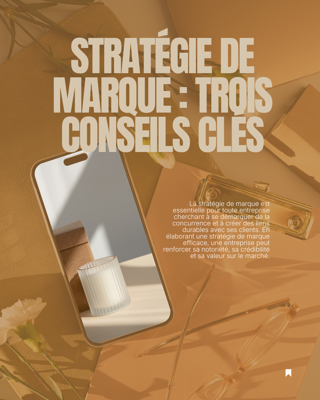 Template Instagram — Stratégie de marque : trois conseils clés