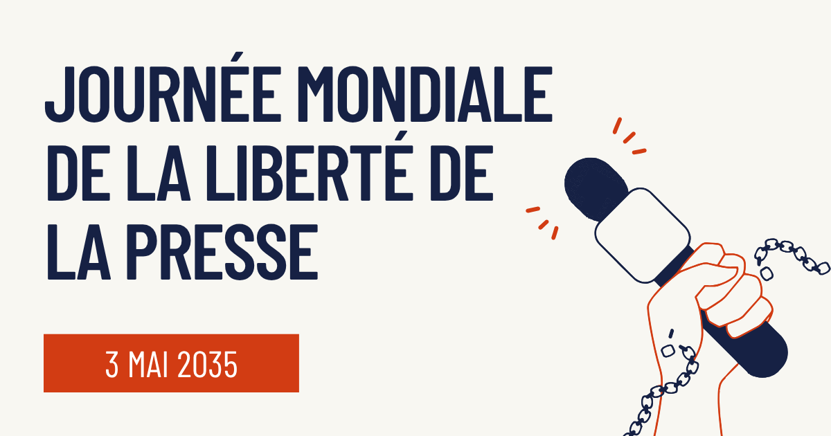 Template Facebook — Journée mondiale de la liberté de la presse