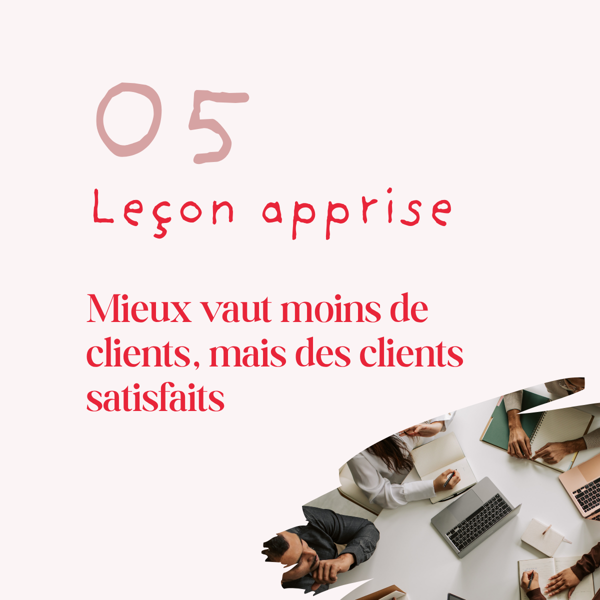 Template LinkedIn — Slide carrousel Leçon apprise